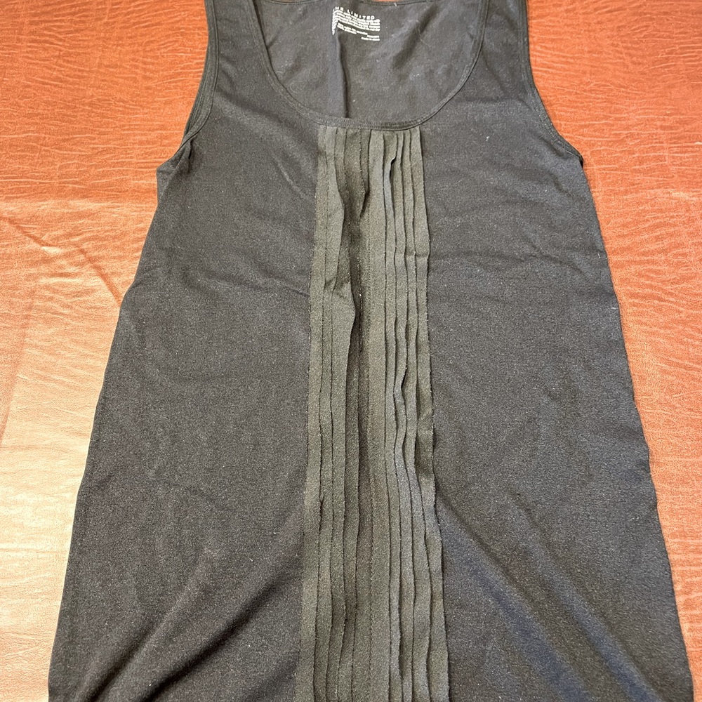 Black sleeveless top